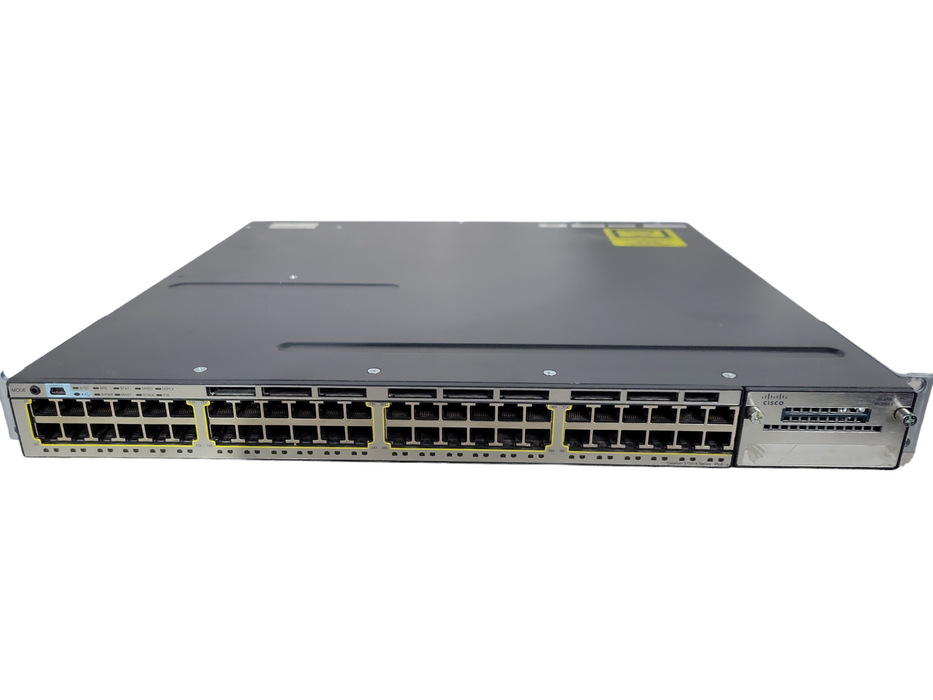 Cisco WS-C3750X-48P-S, 48 Port Gigabit PoE+ Ethernet Switch, 1x PSU !