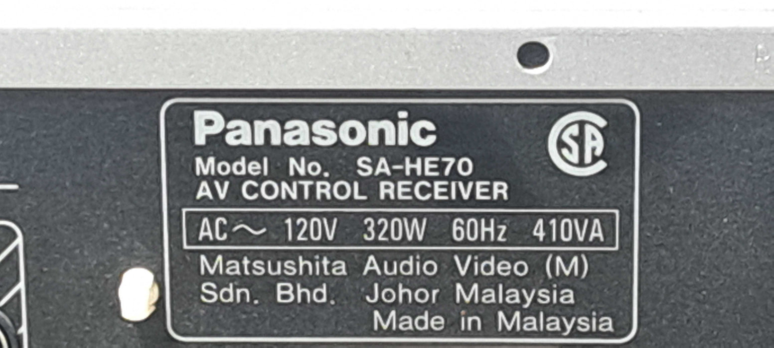 Panasonic SA-HE70 5.1 Channel AV Control Receiver