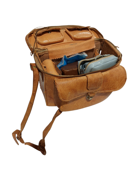 Vintage 1950's Olympus 35-S & Weston Model:737 Master 3  PigSkin Case  =