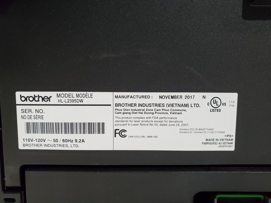 Brother HL-L2395DW Compact Monochrome Laser Printer | *READ*