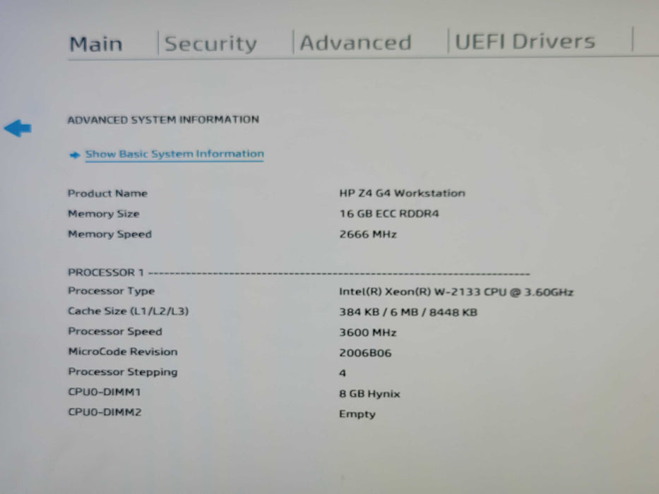 HP Z4 G4 WS, Xeon W-2123 3.60GHz, 16GB DDR4, 1TB M.2 SSD, 750W PSU, No GPU _
