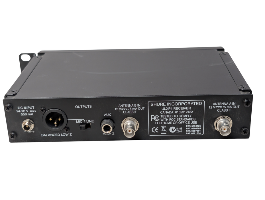 SHURE ULXP4 J1 554-590 MHz Professional Wireless Microphone Receiver -