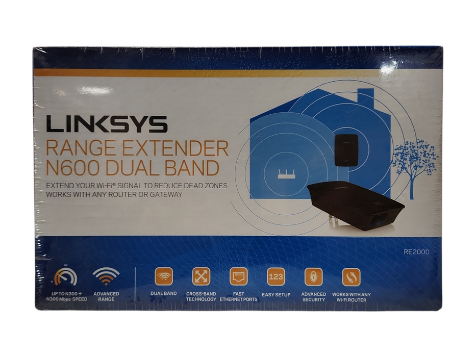 *NEW SEALED* Cisco LinkSys RE2000 Dual Band Wireless-N Range Extender Q