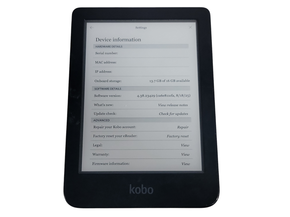 Kobo Clara 2E - 16GB - Blue [N506] (