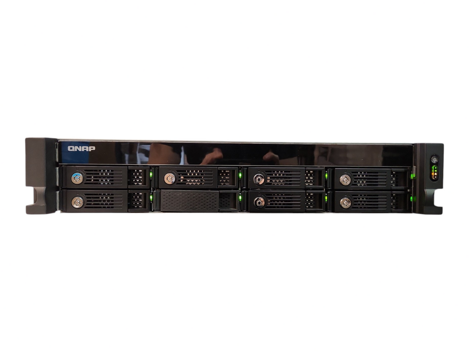 QNAP TVS-871U-RP 8-Bays NAS, i5-4590S, 8GB RAM, 8x 2TB HDDs & 2x128GB mSATA