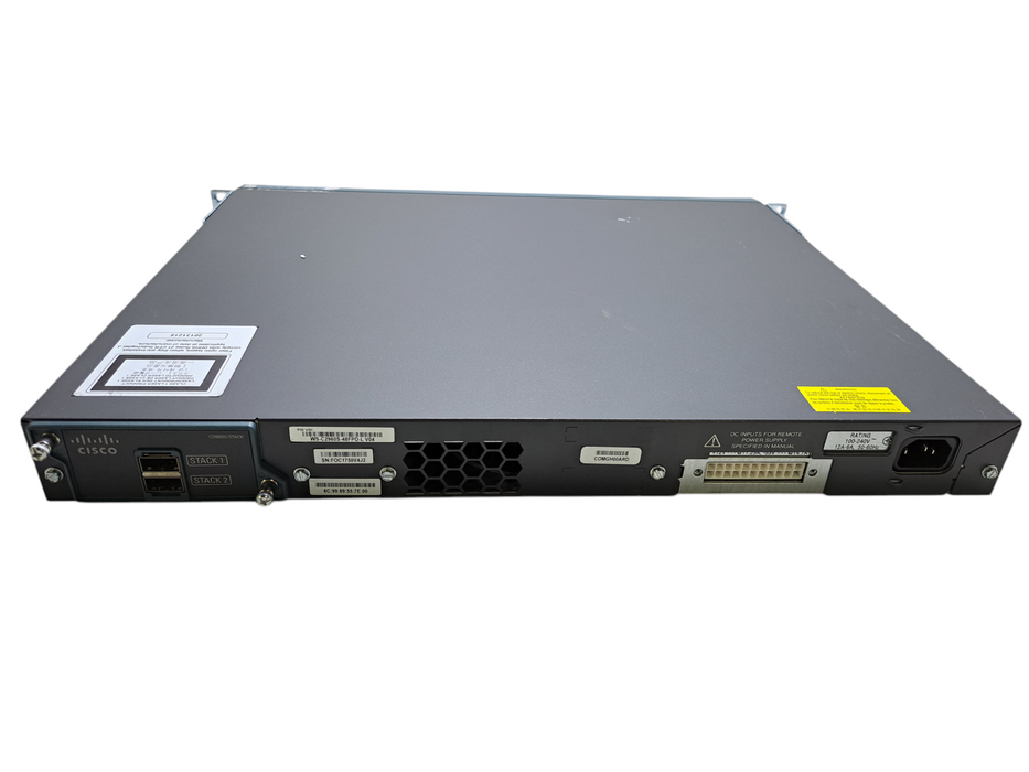 Cisco WS-C2960S-48FPD-L V04 | 48-Port Gigabit PoE+ 740W, 2x 10G SFP+ Switch Q