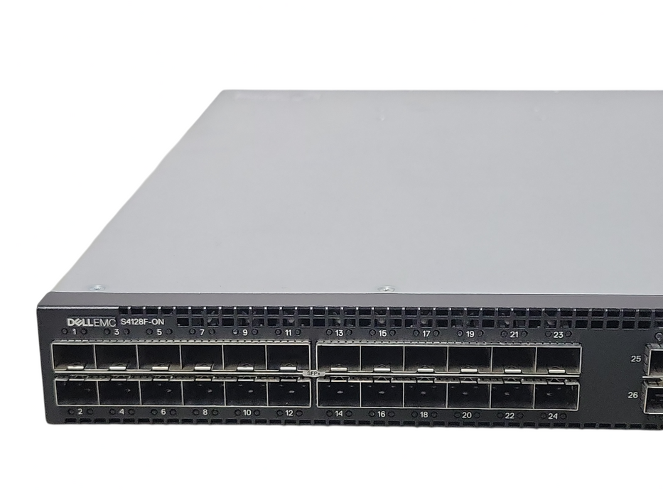 Dell S4128F-ON 28 Port 10Gb SFP+, 2x 100Gb QSFP28 Layer 3 Switch, READ