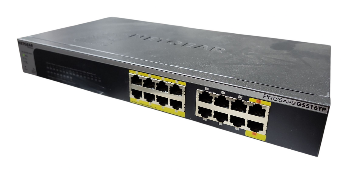 NETGEAR ProSAFE JGS516PE スイッチングハブ JGS516PE-100AJS ギガビットアンマネージプラス・スイッチングハブ 1台