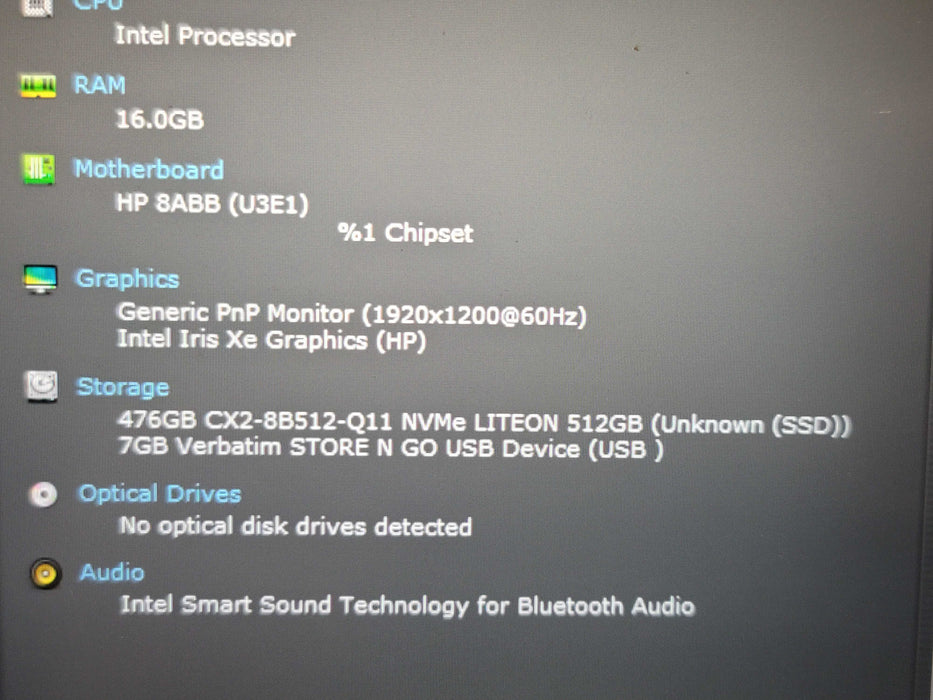 HP EliteBook 840 G9 i5-1245U 16GB DDR5 256GB NVMe READ β Lap200