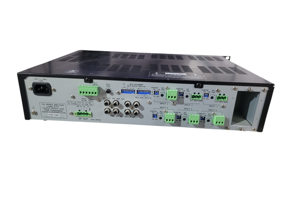 TOA 700 Series Amplifier Model A-712