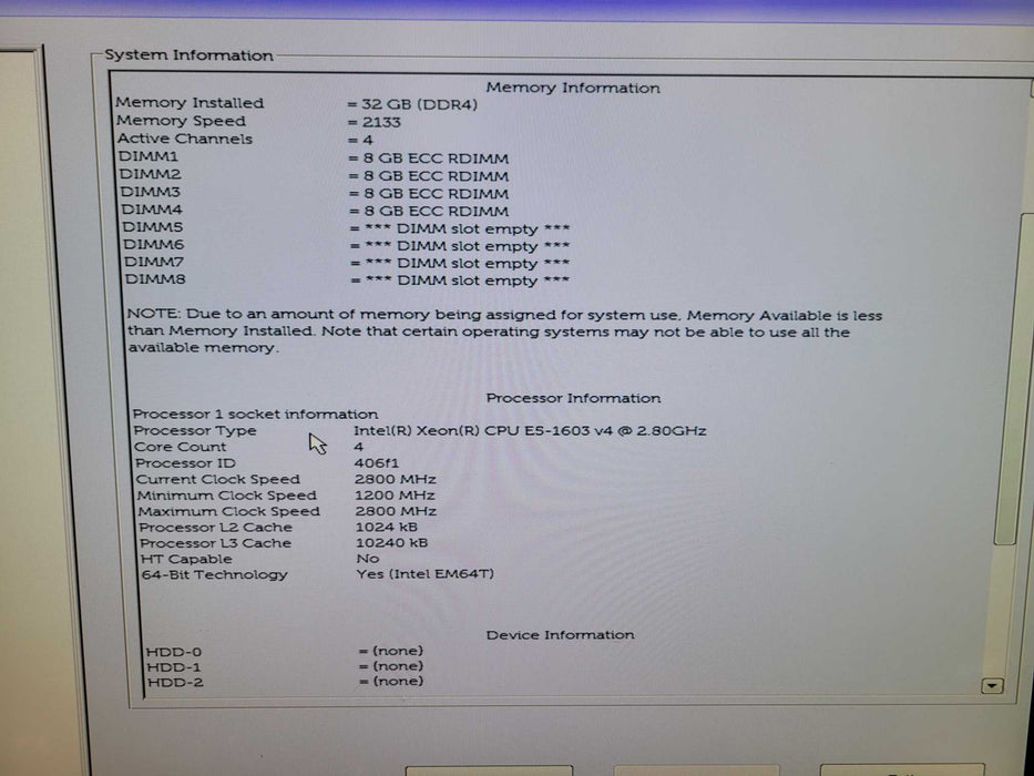 Dell Precision T5810 - Xeon E5-1603 v4 32GB DDR4 NO HDD NO GPU 685W PSU %	 %