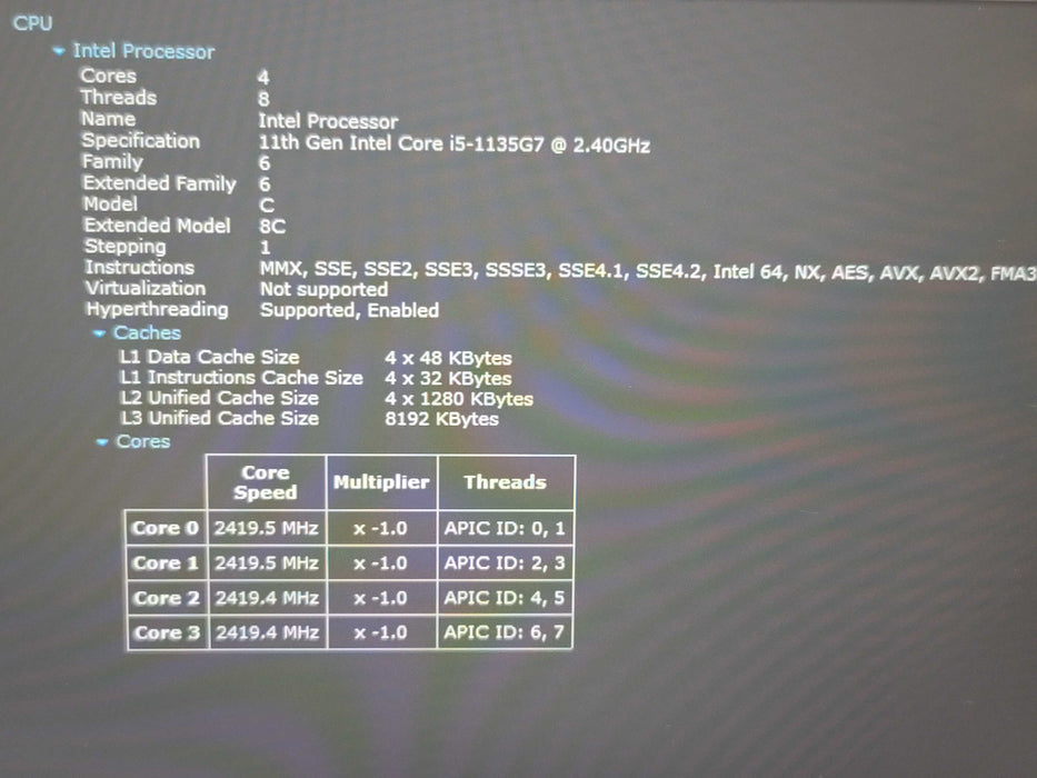 Lenovo ThinkPad T14 Gen 2 i5-1135G7 16GB DDR4 256GB NVMe  β Lap200