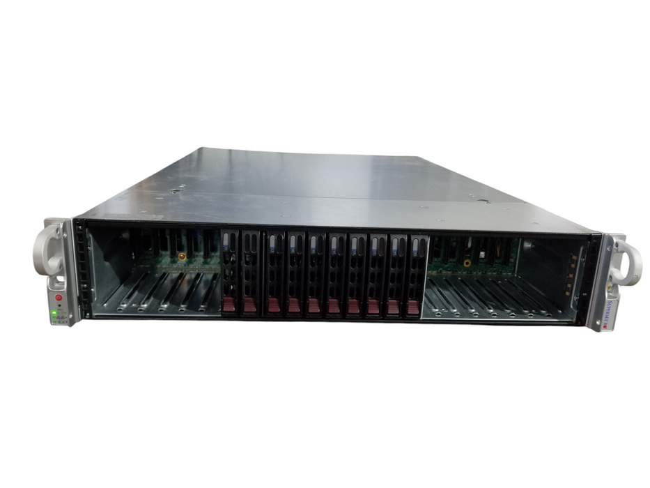 SuperMicro X9DRi-LN4F+ 2x Xeon E5-2520 196GB DDR3 AVAGO SAS 9266-Bi 1x1200W