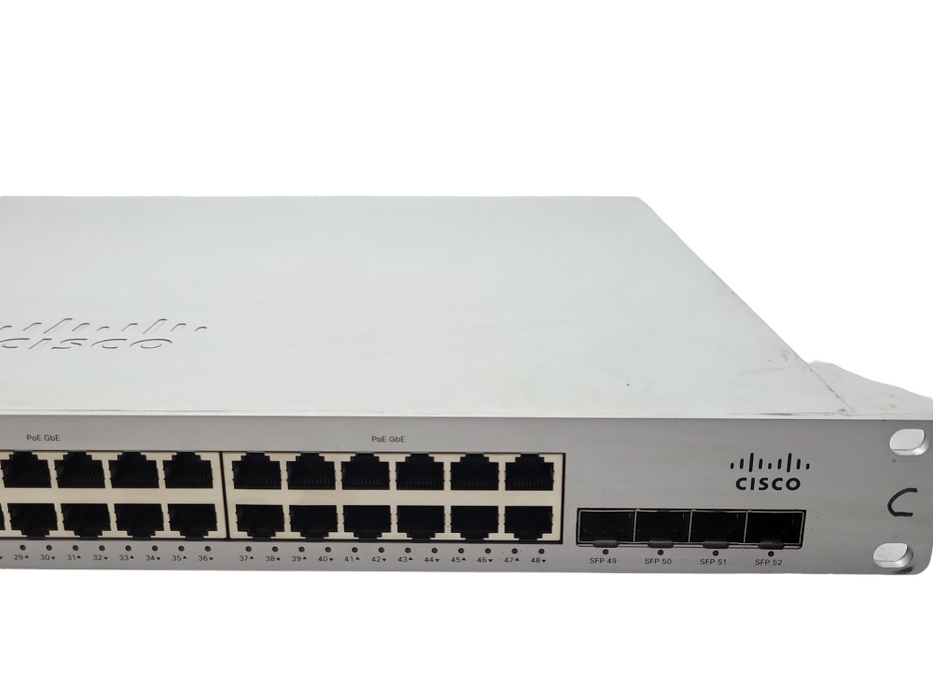 Cisco Meraki MS220-48LP-HW 48 Ports Rack Mount Gb Ethernet Switch UNCLAIMED _