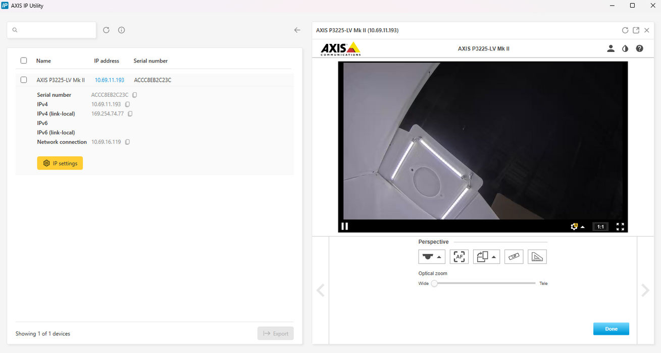 Axis P3225-LV MKII Indoor Network Security Camera