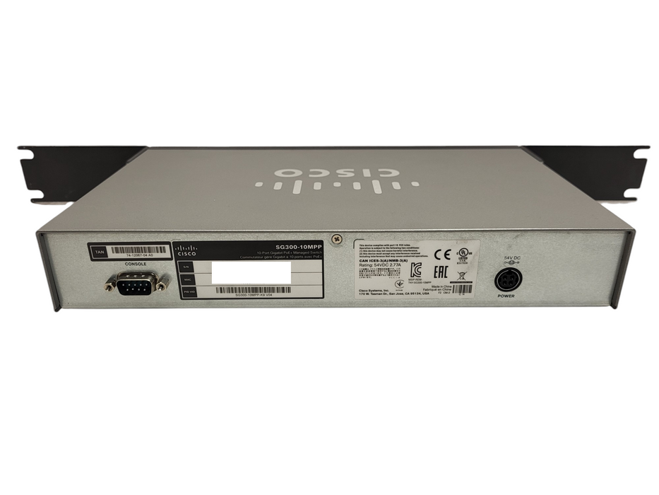 Cisco SG300-10MPP-K9 10-Port Gigabit PoE+ Managed Switch No AC $