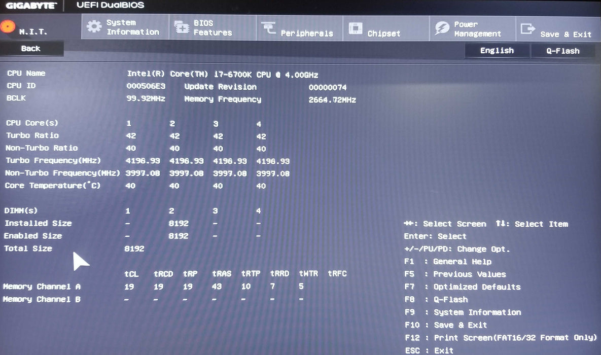 GiGABYTE Gaming GA-Z170X-Gaming 5 with i7-6700K 8GB DDR4