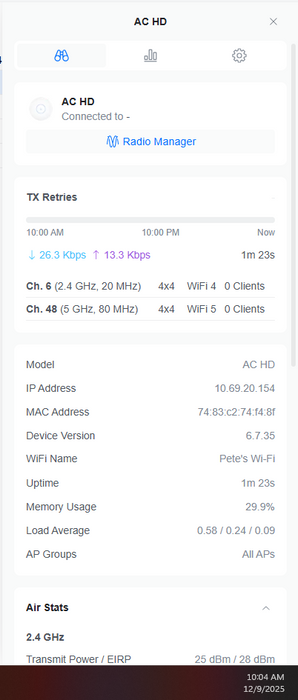 Ubiquiti UniFi AC High Density Enterprise Wave2 Access Point | UAP-AC-HD Q)