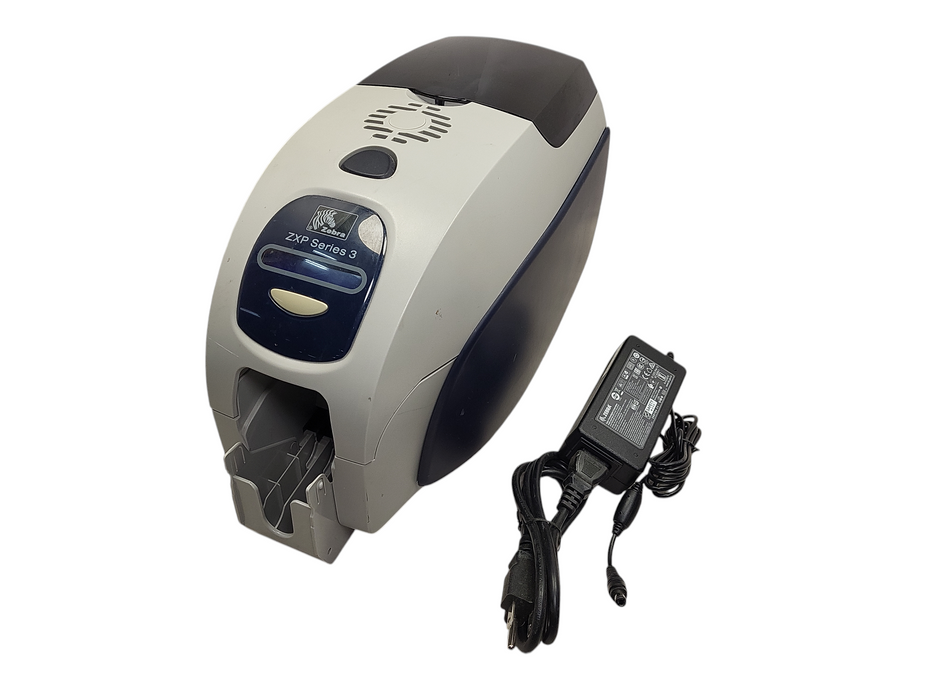 Zebra ZXP Series 3 Z31-0000b000us00 Single Side ID Card Printer w/ AC $