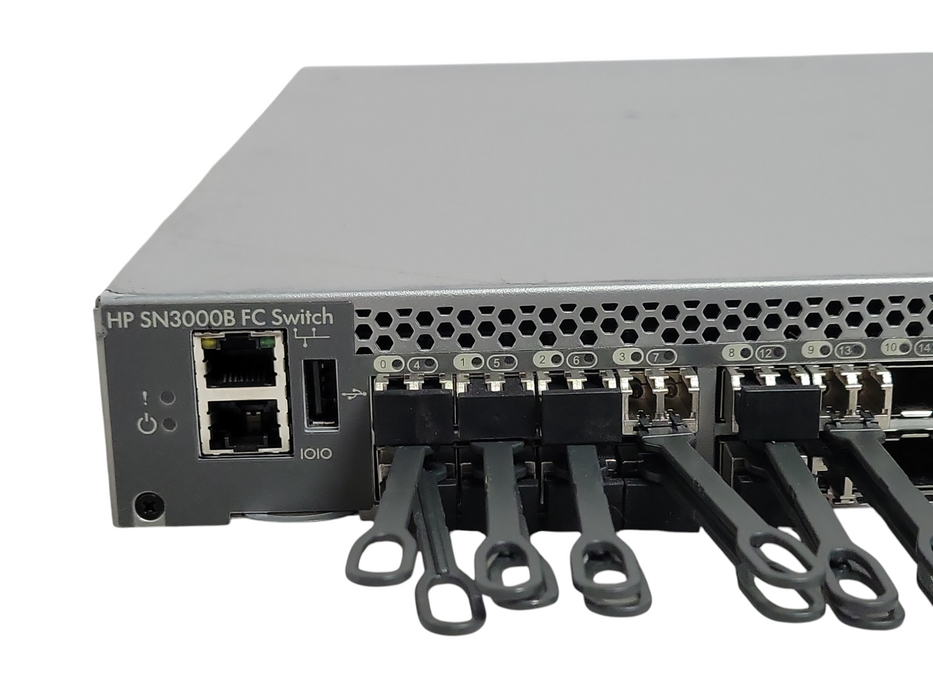 HP SN3000B 16Gb 24/12 FC Switch QW937A 12-Ports active with 12x SFPs _
