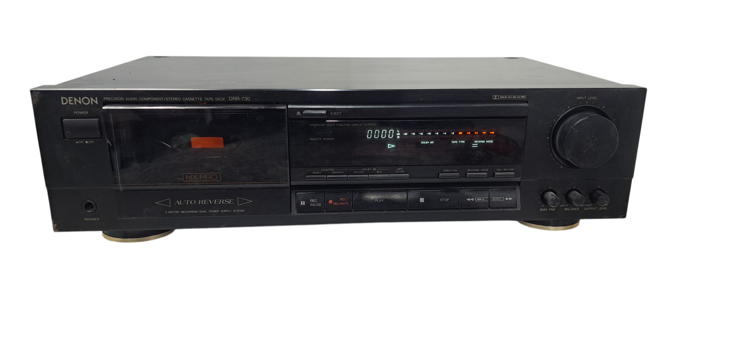 Vinatge Denon DRR-730 Cassette Tape Deck | Dolby B-C NR HX PRO