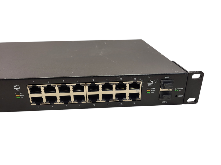 Ubiquiti Networks EdgeSwitch ES-16-150W Managed PoE+ Gigabit Switch READ $