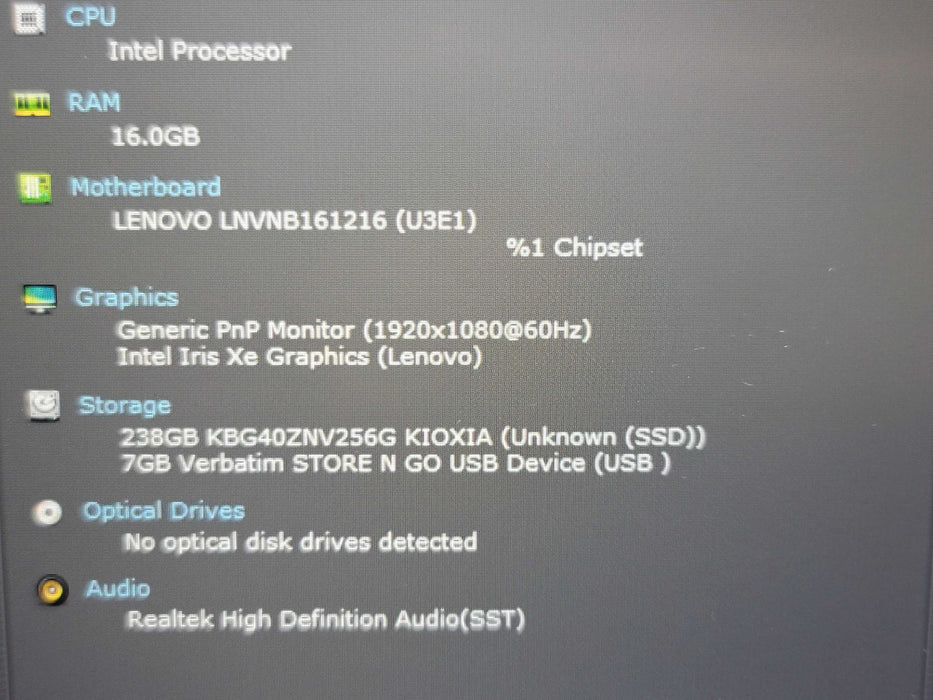 Lenovo ThinkBook 15 G4 IAP i7-1255U 16GB RAM 256GB NVMe READ β Lap200