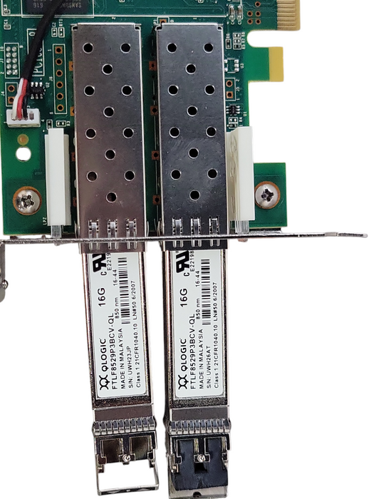 QLOGIC QLE2672 Dual Port 16Gb SFP+ FC HBA server card, LP bracket _