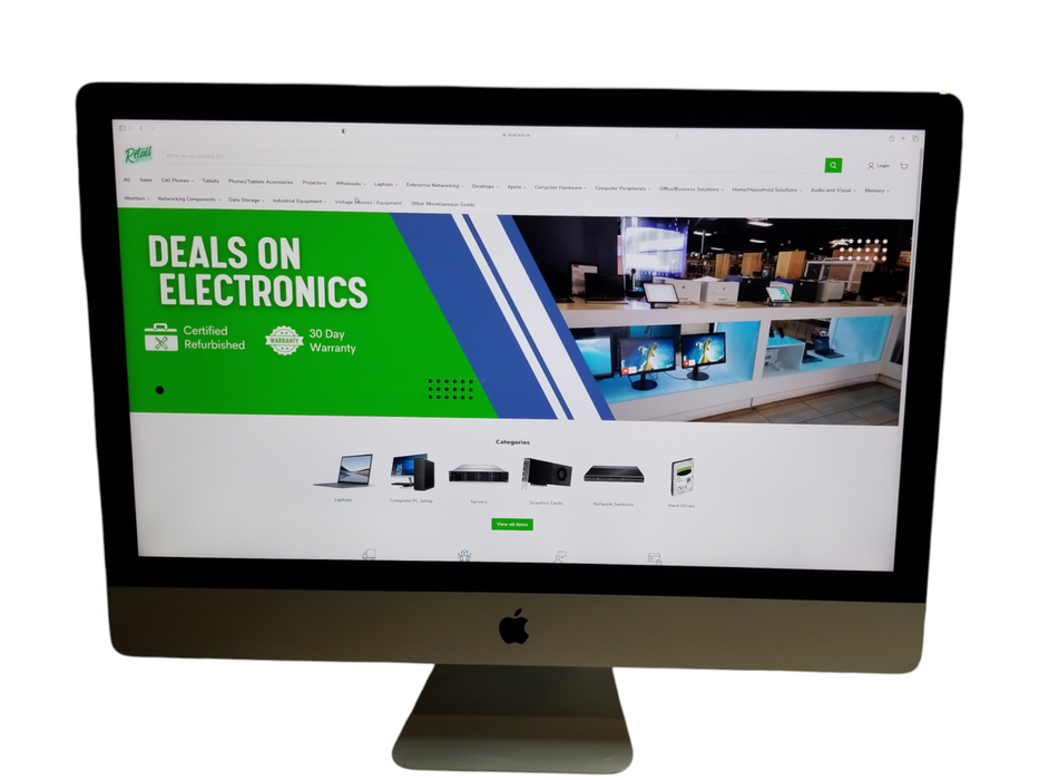 Apple iMac 2019 27" Retina 5K Core i5-9600K 3.7GHz 32GB RAM 120GB/3TB
