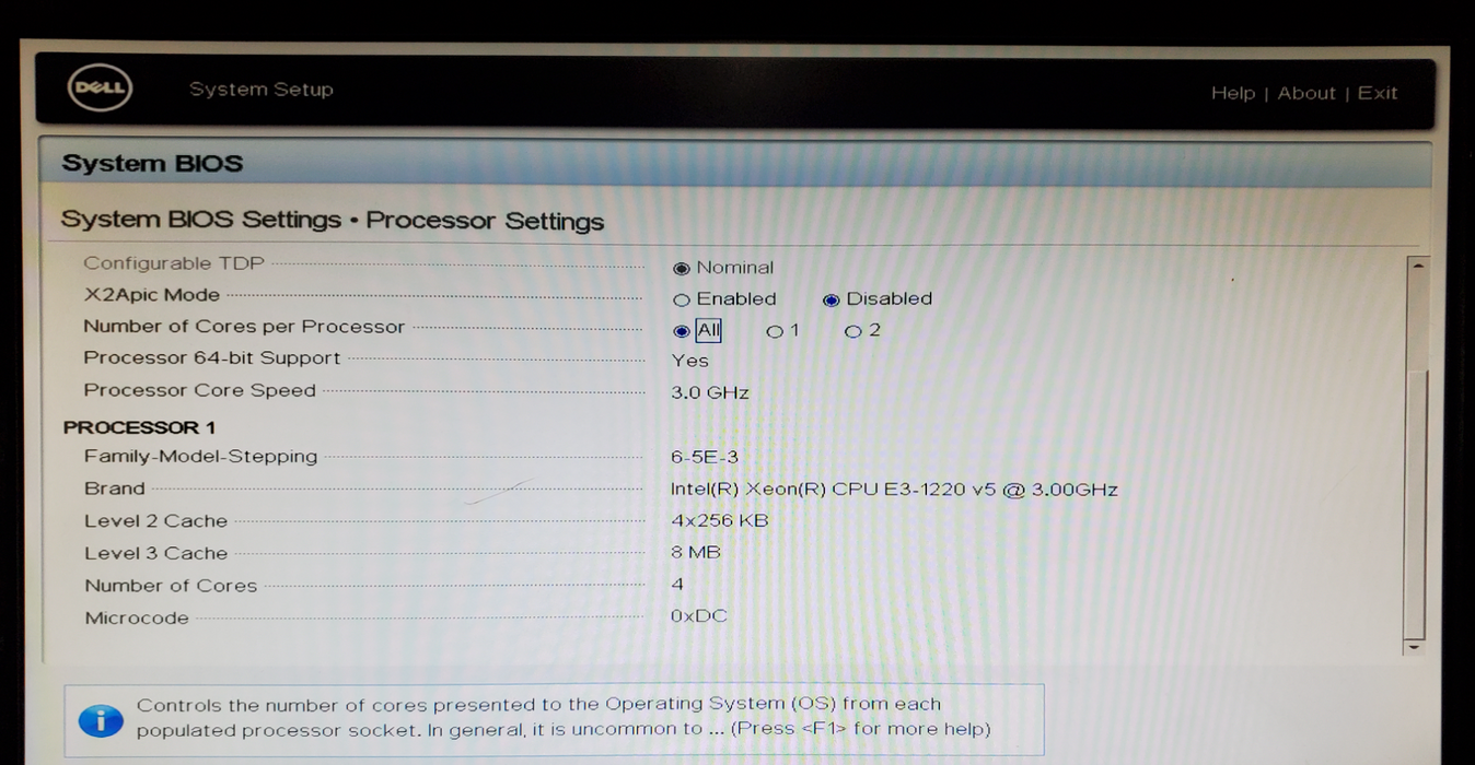 Dell PowerEdge R230 1x Xeon E3-1220 v5 16GB DDR4 H330 - No HDD