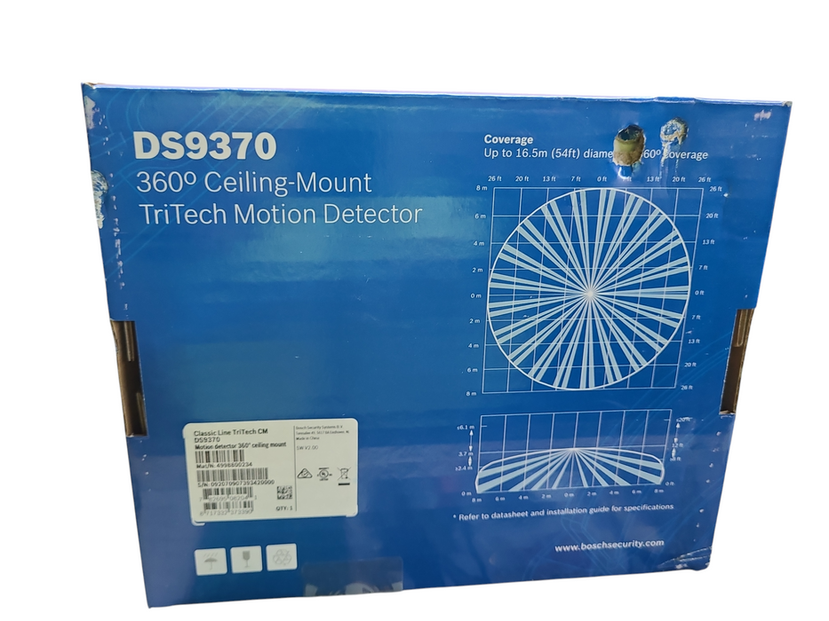 Lot 5x Bosch DS9370 360 Ceiling Mount TriTech Motion Detector