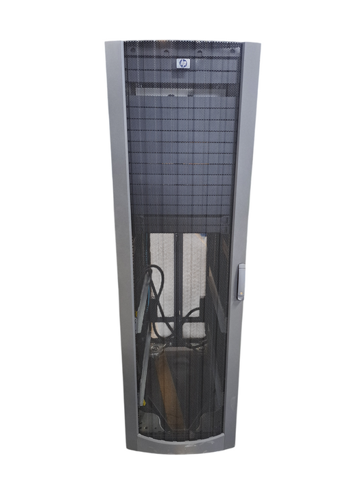 HP 42U Server Rack Cabinet Fully Enclosed w/ 2x PWR Bar | No Keys )