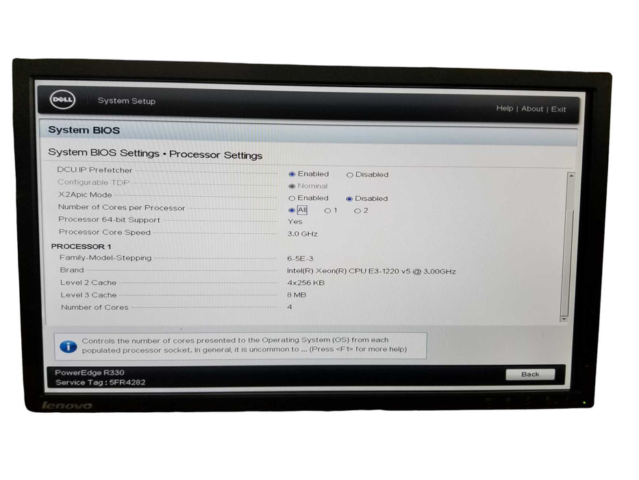Dell PowerEdge R330 Xeon E3-1220v5 8GB DDR4 PERC H330 350W PSU