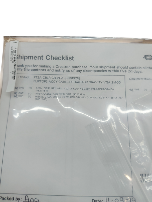 CRESTRON FT2A-CBLR-GR-VGA