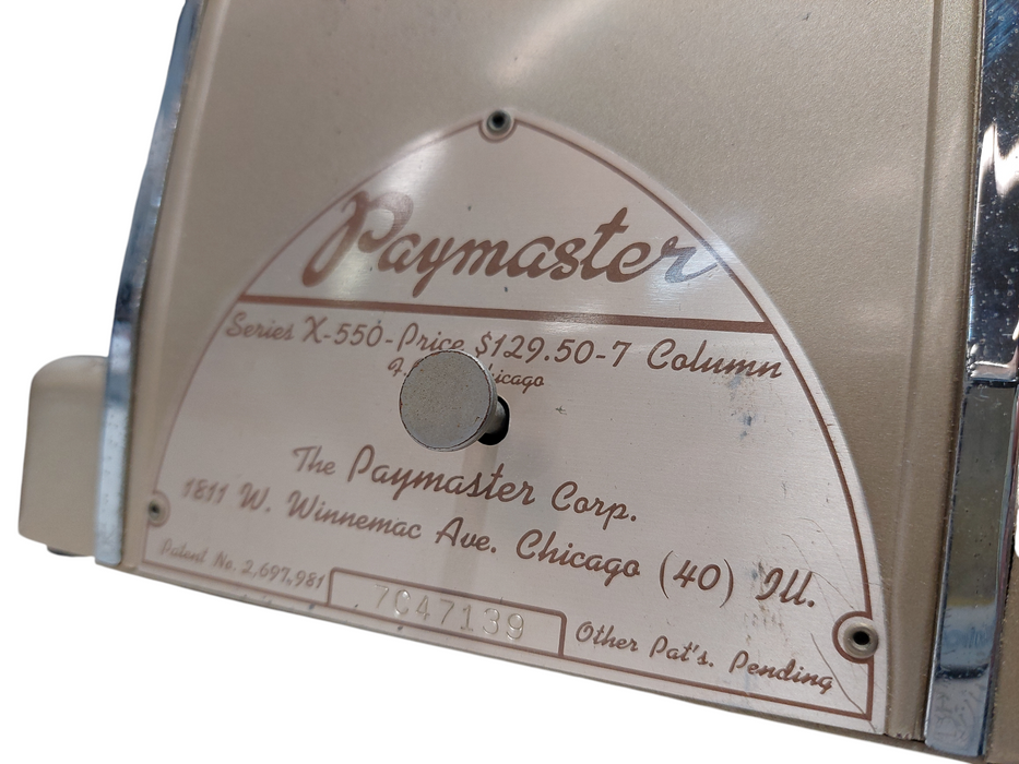 Vintage Paymaster Series X - 550 Cheque Printer  =