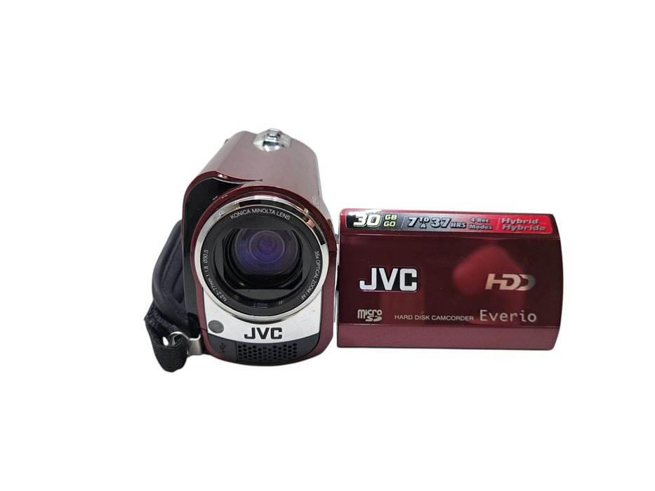 JVC Everio Hard Disc Camcorder GZ-MG330RU 30GB RED w/ Bag & PWR )