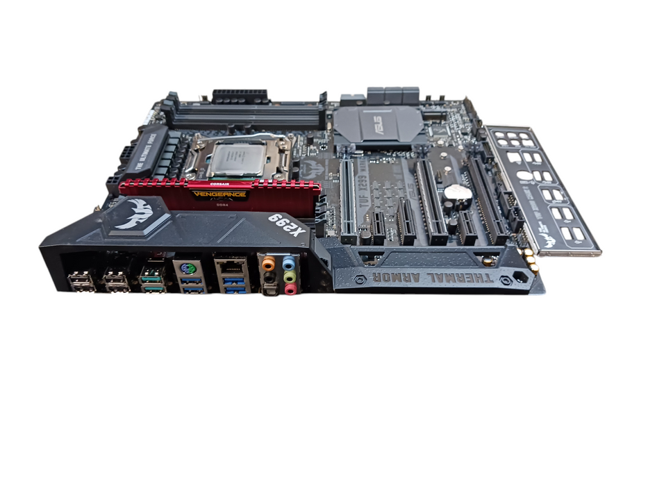 Asus TUF X299 Mark 2 Motherboard Intel i7-7800X CPU 16GB DDR4 I/O Included
