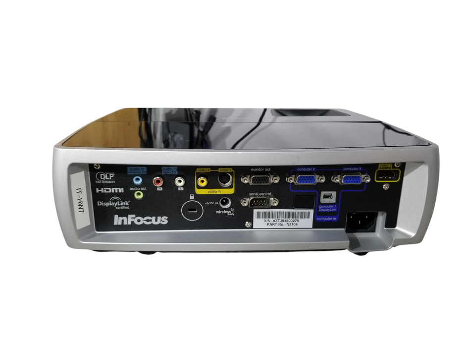 InFocus IN3104 DLP Projector XGA 3500 Lumens 1025 Lamp Hours