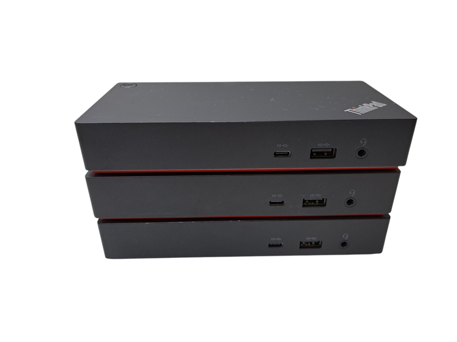 Lot of 3x Lenovo Universal USB-C Dock LDA-KP 40AY )