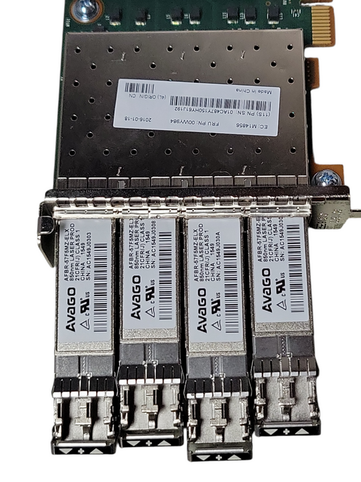 IBM Storwize V7000 Quad-Port 16GbE SFP+ PCIe Network Adapter 00WY984  _