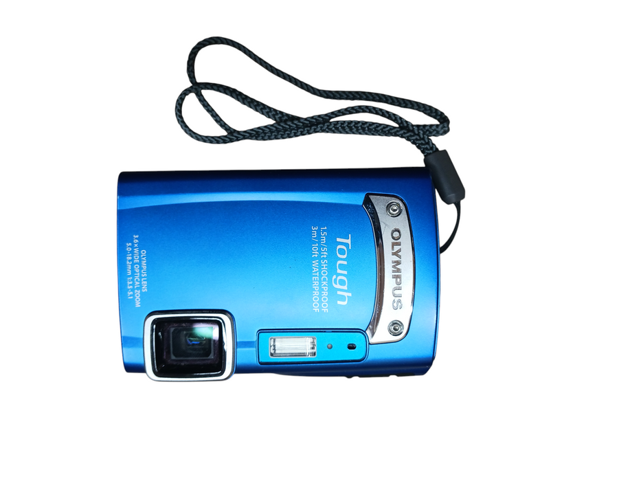 Olympus Tough TG-310 14.0MP Digital Camera Blue Q