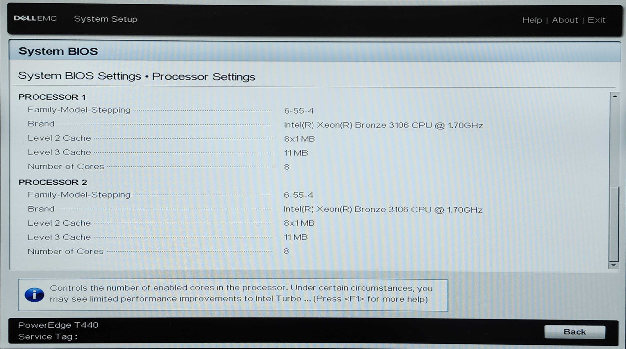 Dell PE T440 8x3.5", 2x Xeon Bronze 3106, 64GB DDR4, 6x3TB SAS, H330