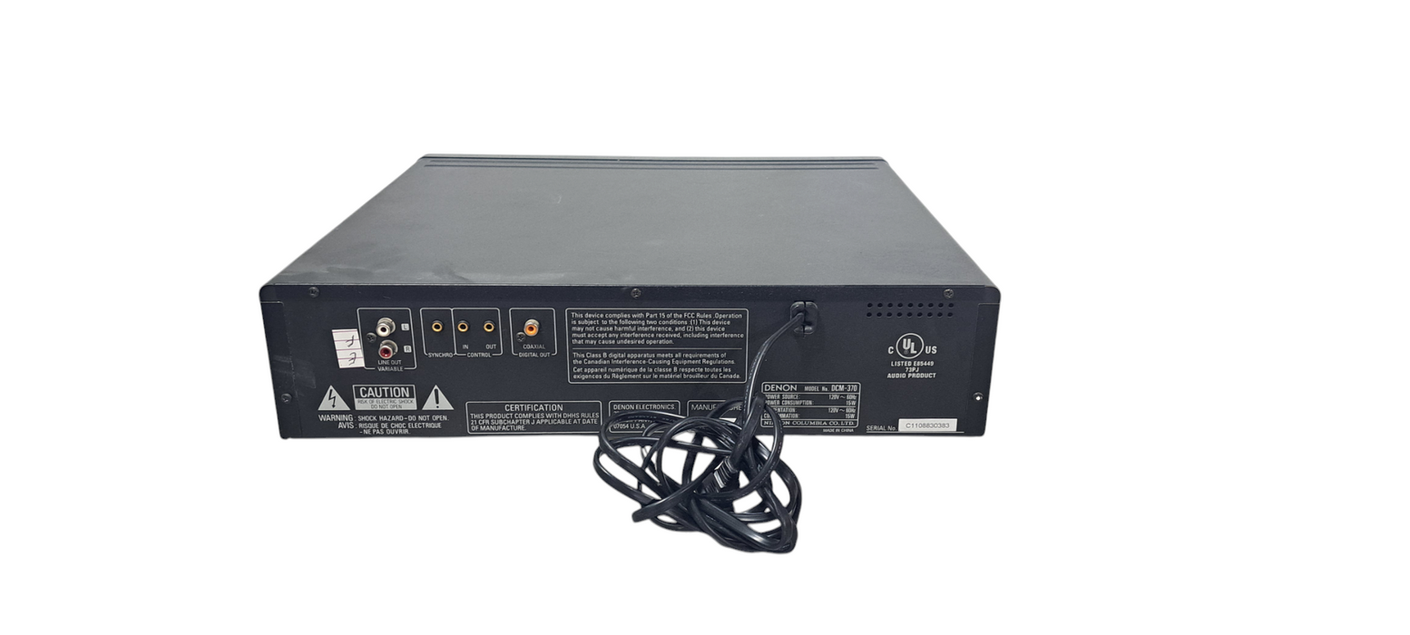 Vintage Denon DCM-370 5-Disc CD Carousel Changer