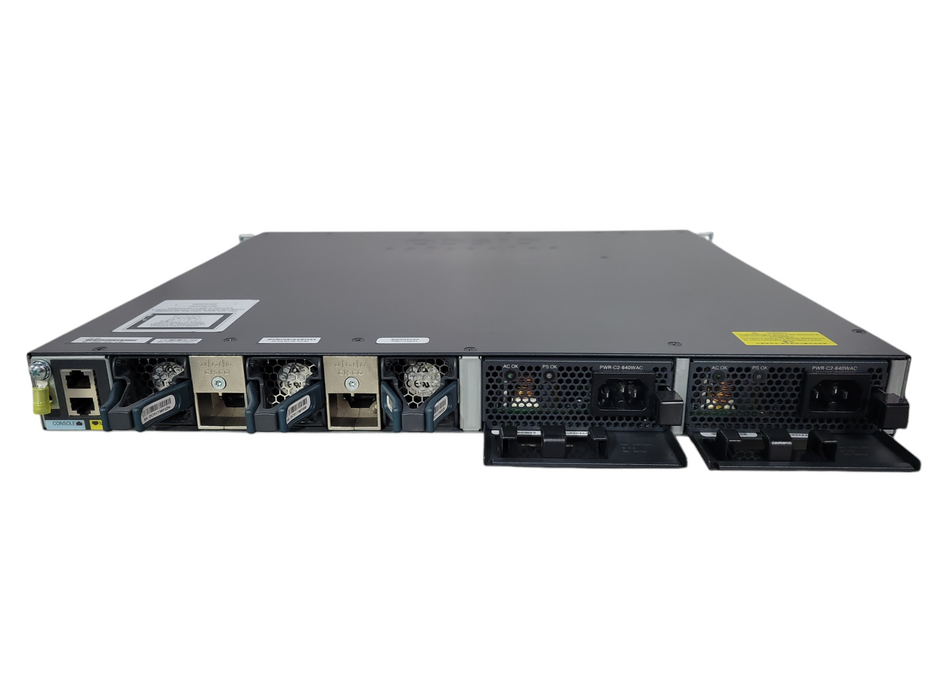 Cisco WS-C3650-24PS-S | 24-Port Gigabit PoE+ | 4x SFP, 2x PSU Network Switch !