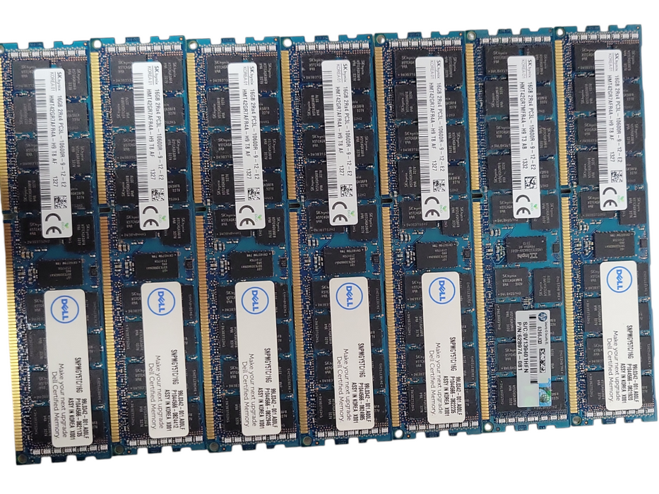 Lot of 106x Assorted Brand/Speed 16GB DDR3 Server RAMs, See detail _
