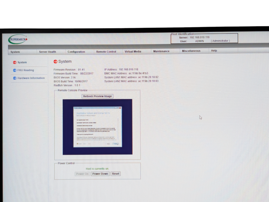 Supermicro 510-2 X11SSl-F Intel Xeon E3-1220 v6 16GB ARM 128GB SSD  -