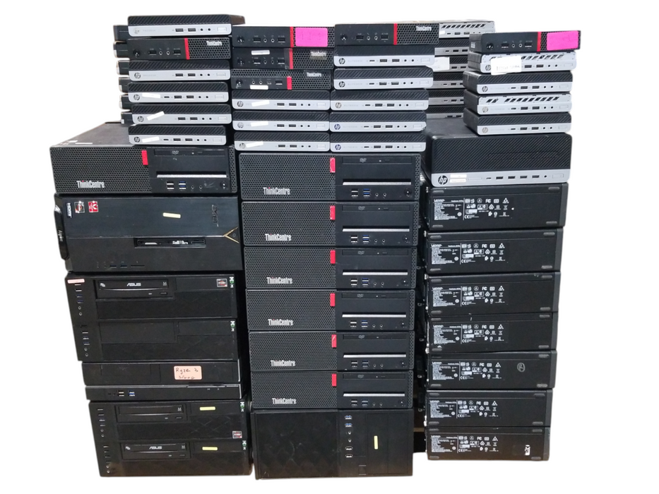 Lot 129x Tested Various AMD Ryzen Desktops - USFF/SFF/TOWER (AMD-20)