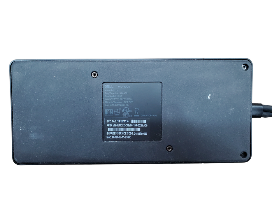 Dell WD19DCS Docking Station - K20A001 Q