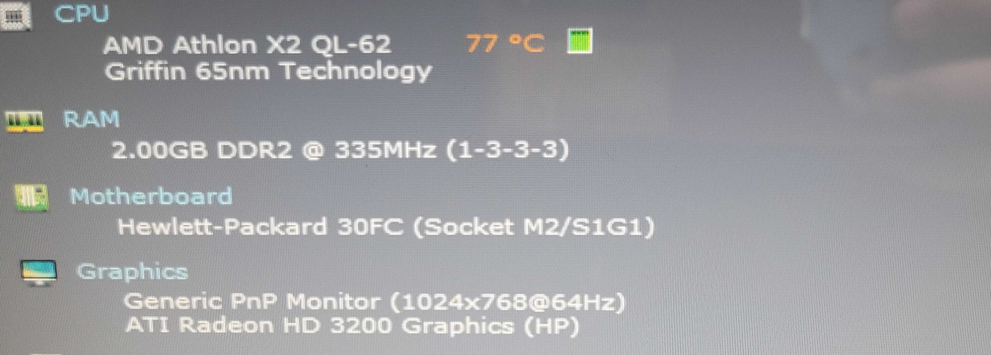 HP Pavillion dv7 Media Center Laptop AMD Athlon X2 2GB RAM Radeon 3200 READ β BudLap