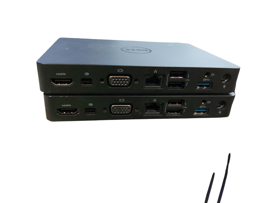 Lot 5x Assorted Models Dell Docking Stations with Power Adapters